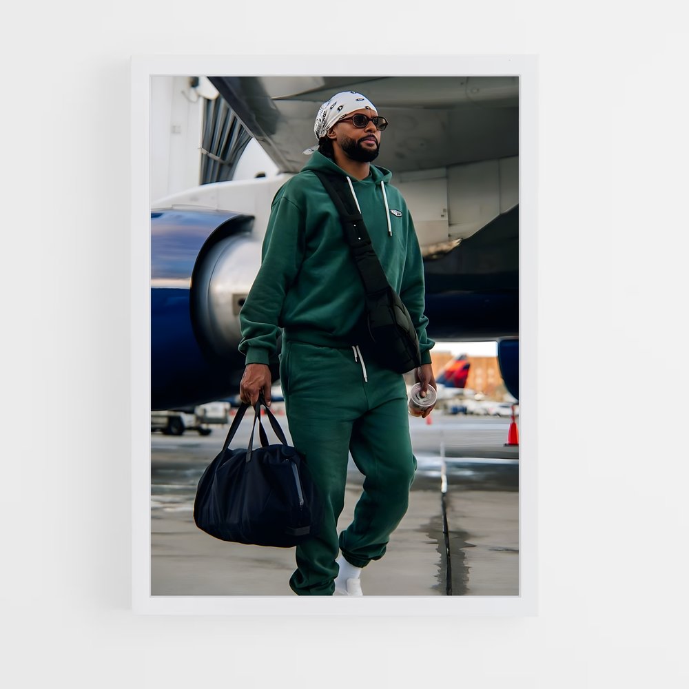 Poster Patty en Vert – affiche Basketball (vue 3)